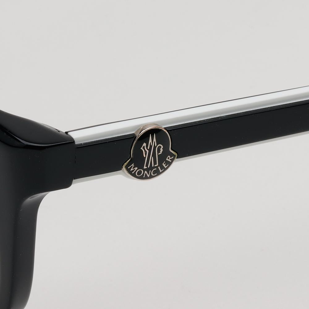 Moncler Black Rectangle Acetate Unisex Eyeglass Frames ML5182 001