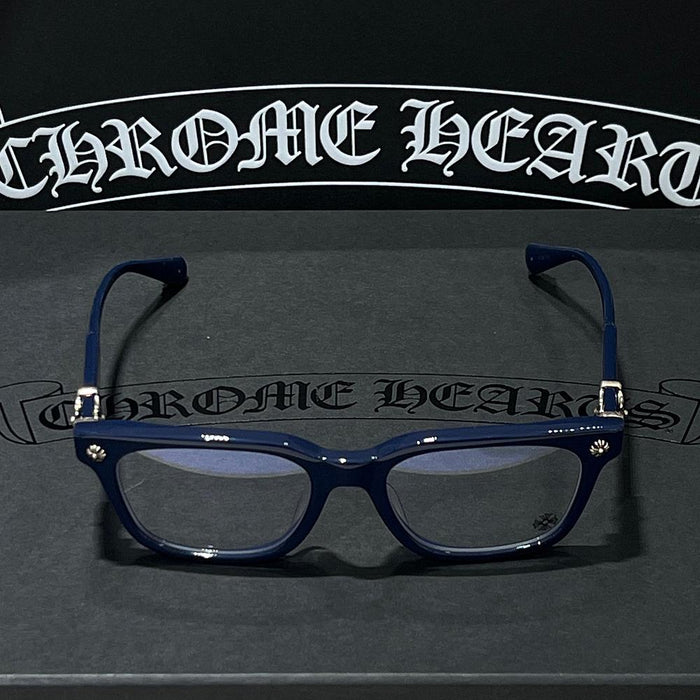 Chrome Hearts Cox Ucker Navy Silver Optical Glasses