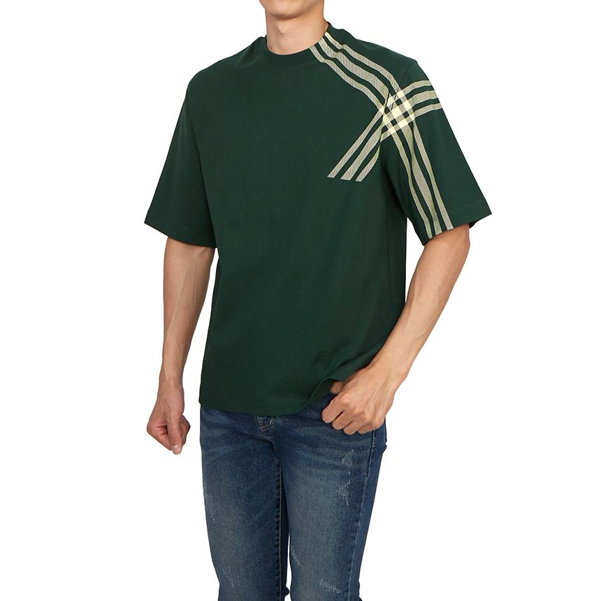BURBERRY Men’s Graphic Short Sleeve T-Shirt Black Cotton