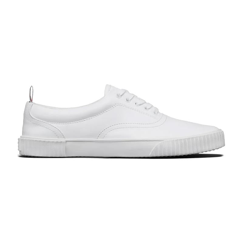 THOM BROWNE Vitello Calf Leather Low-Top Sneakers MFE007B 05584 100
