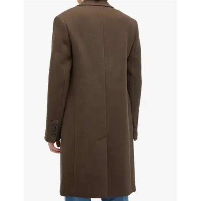 AMI Two-Button Coat Dark Coffee Men's Coat HCO010 WV0049 221