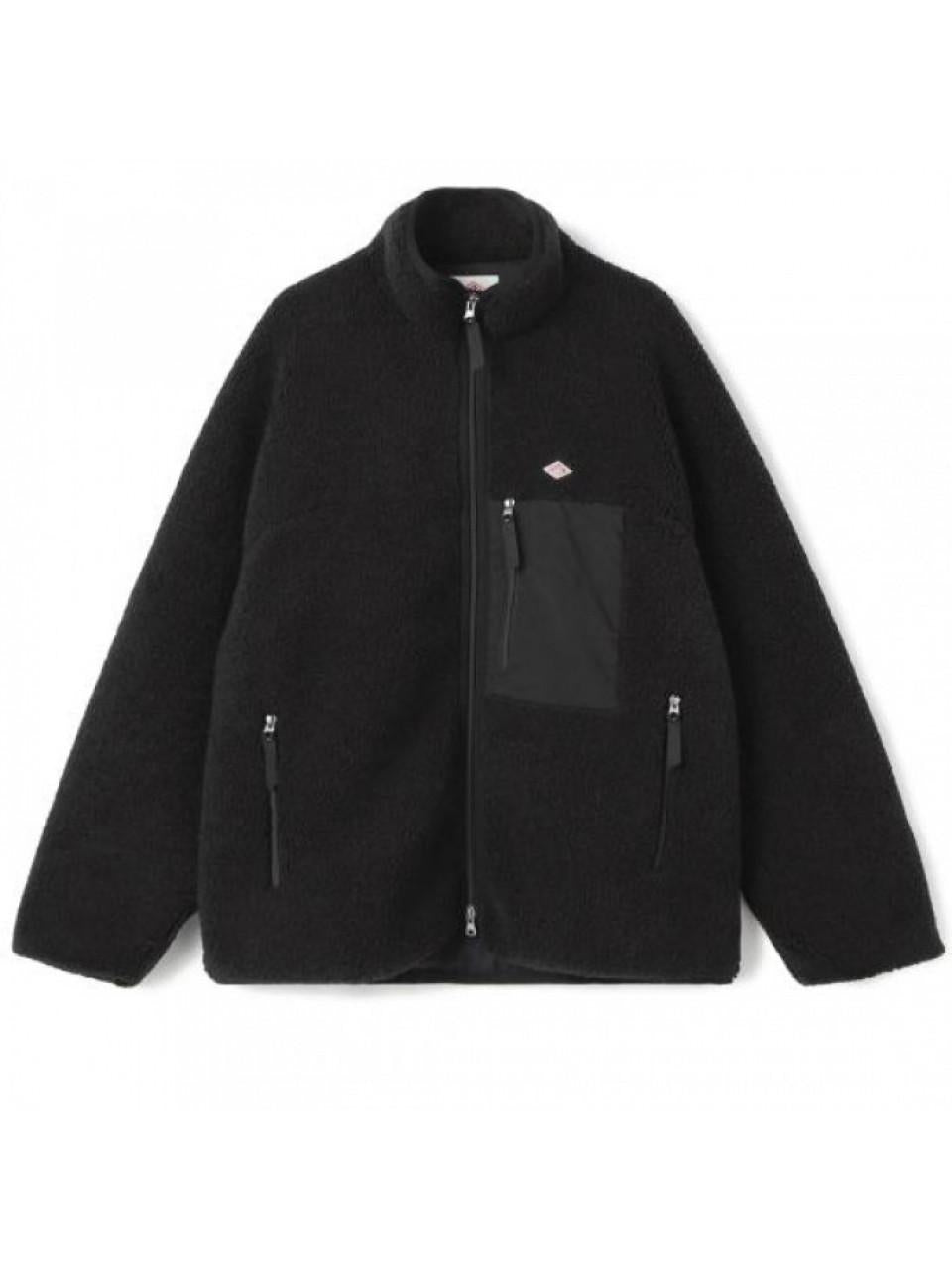 DANTON Insulation Light Boa Stand Collar Jacket DTA0195 LBA BLACK