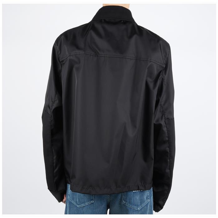 PRADA Re-Nylon Triangle Logo Pocket Cropped Jacket for Men SGC828 16HH F0002