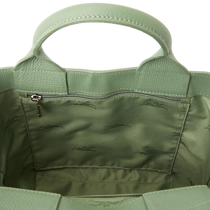 Longchamp Le Roseau S Leather Tote Bag Unisex 10273 HFP M16