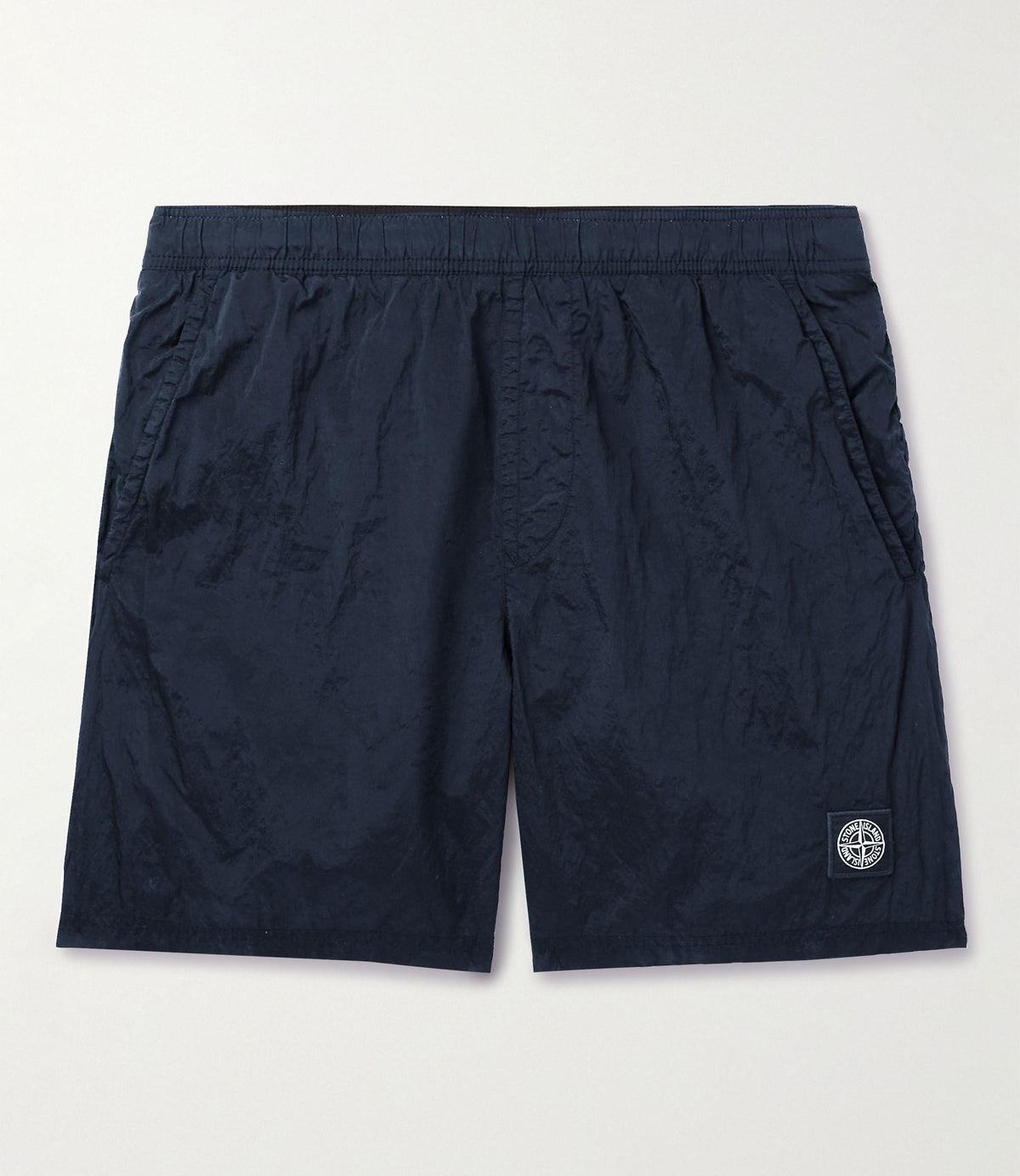 STONE ISLAND Men's Garment-Dyed Logo Shell Swim Shorts 1015B0943