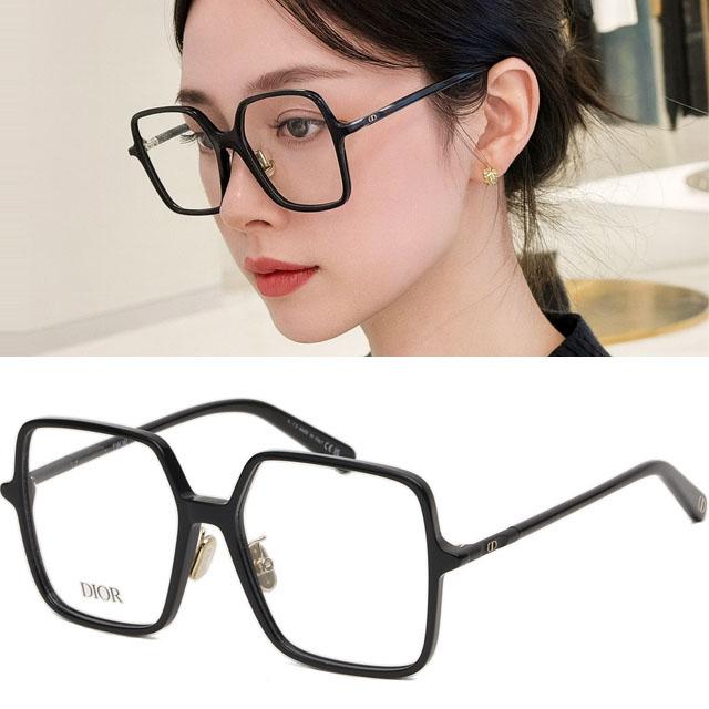 DIOR Mini CD O S7F 1100 Thin Acetate Eyeglass Frames Unisex Asian F CD50085F 005