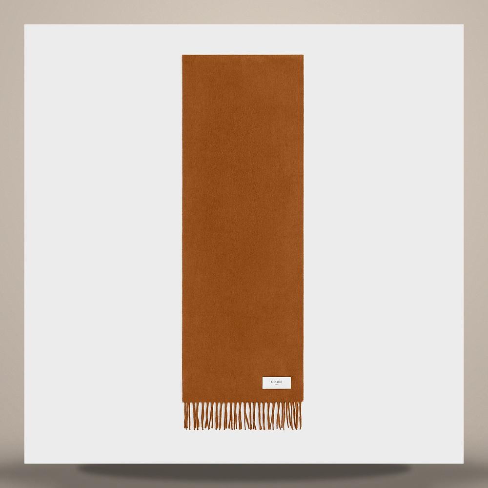 CELINE Cashmere Scarf Camel