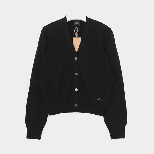 A.P.C. Logo V-Neck Women’s Cardigan COEZJ F22330 LZZ