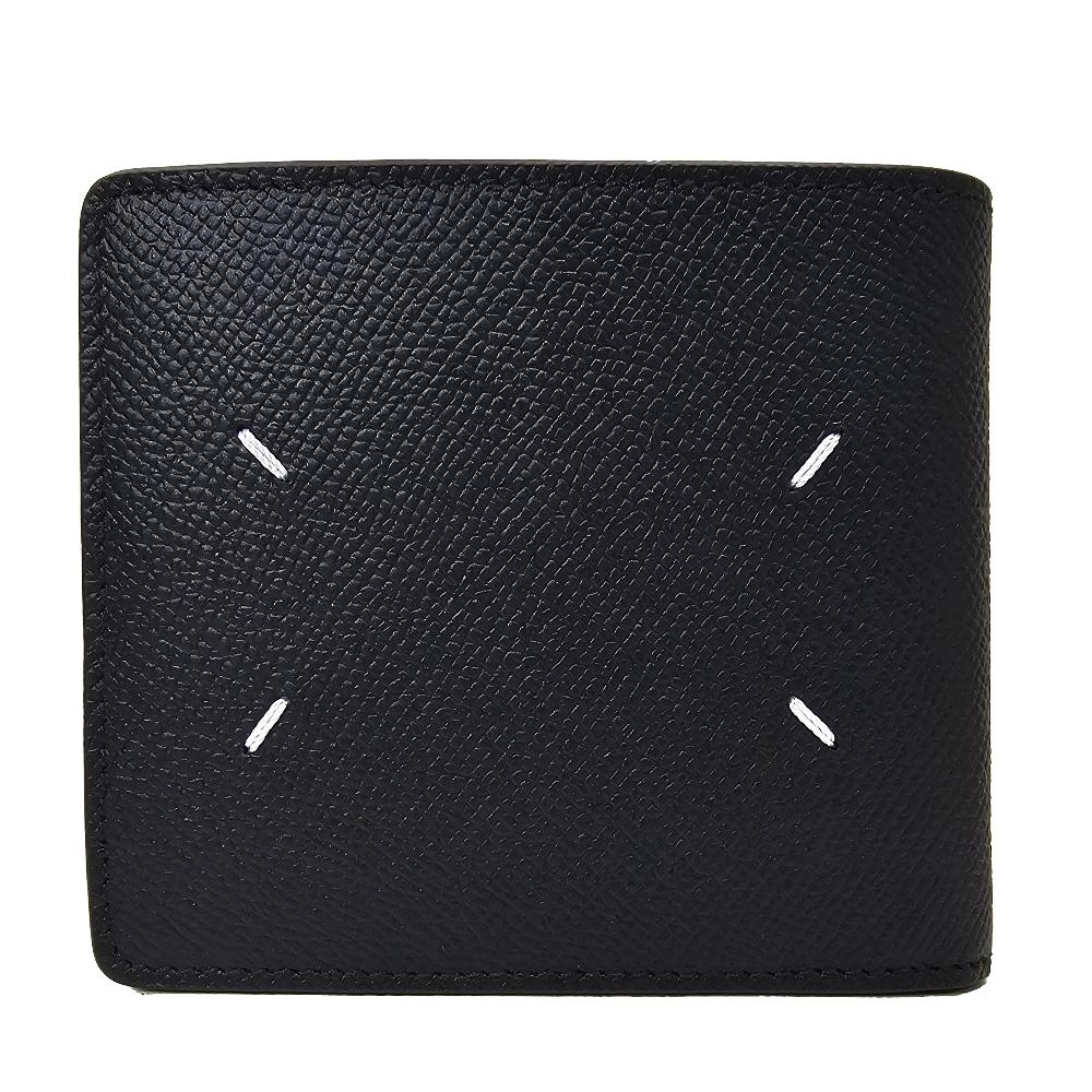Maison Margiela Stitch Leather Bifold Wallet Black