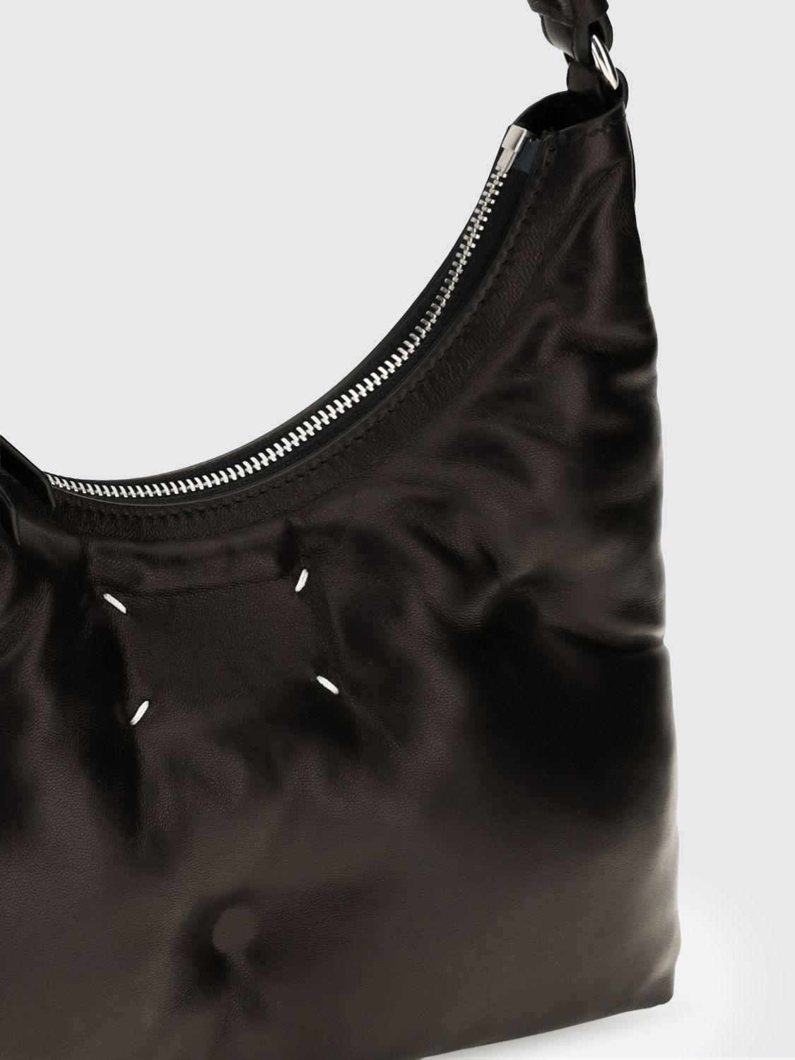 Maison Margiela Black Leather Shoulder Bag