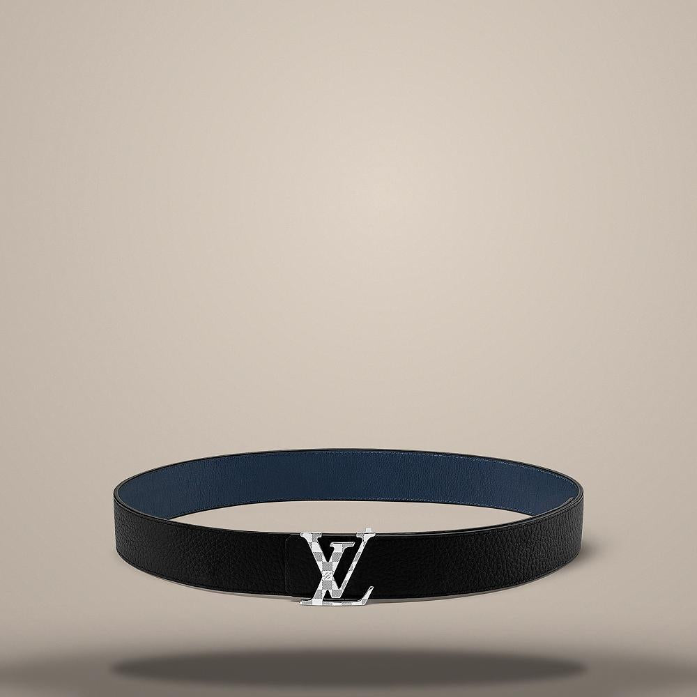 Louis Vuitton Damier 40mm Reversible Belt Midnight Navy/Black M8361