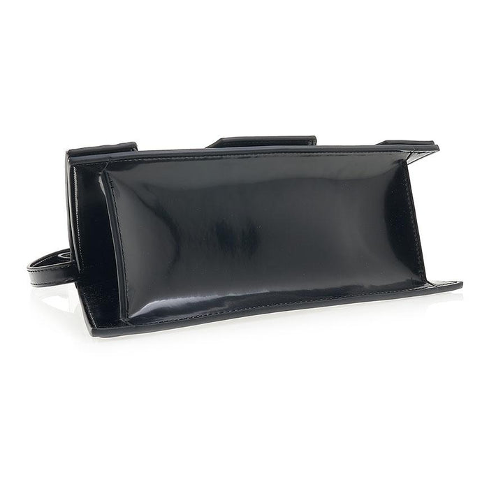 MSGM Black Leather Tote Shoulder Bag Women’s Tote