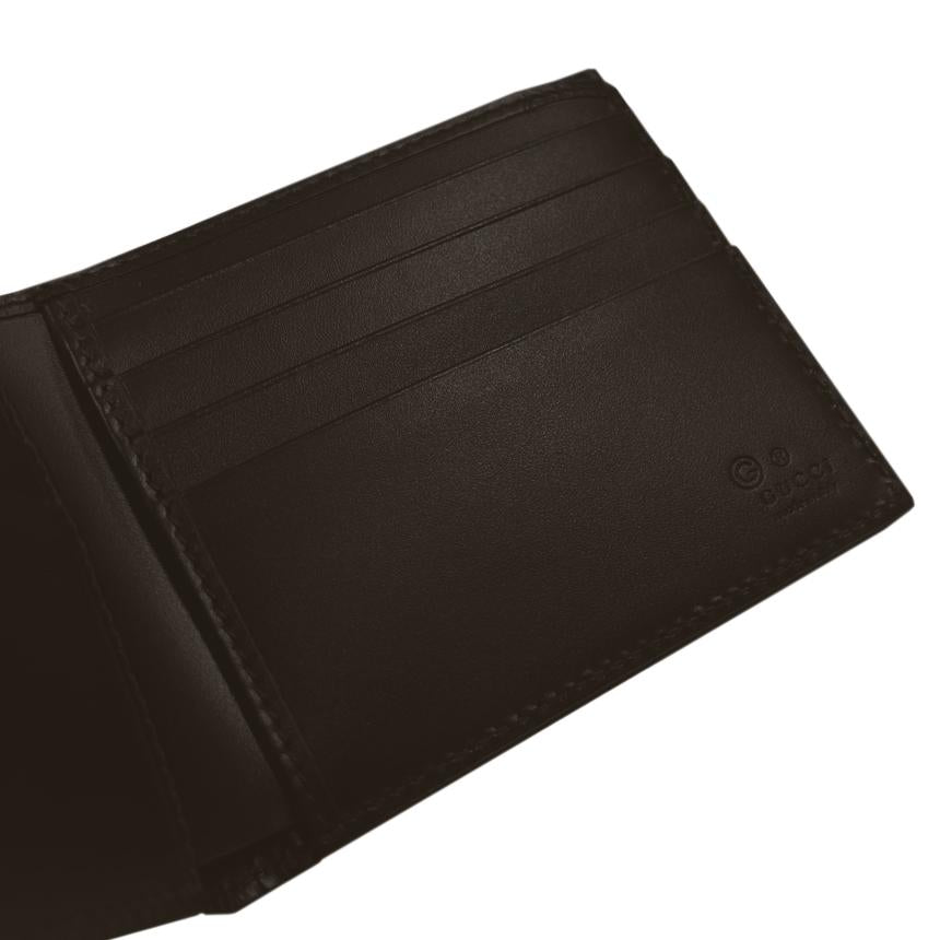 GUCCI Signature Guccissima Dark Brown Bifold Wallet 779836 CWC1N 2140