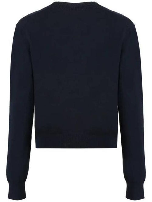 A.P.C. Dark Navy Framboise Knit Cardigan COGDKF22266TII
