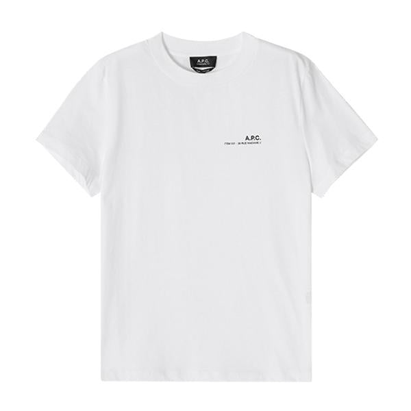 A.P.C. Logo Short Sleeve T-Shirt White/Black Unisex