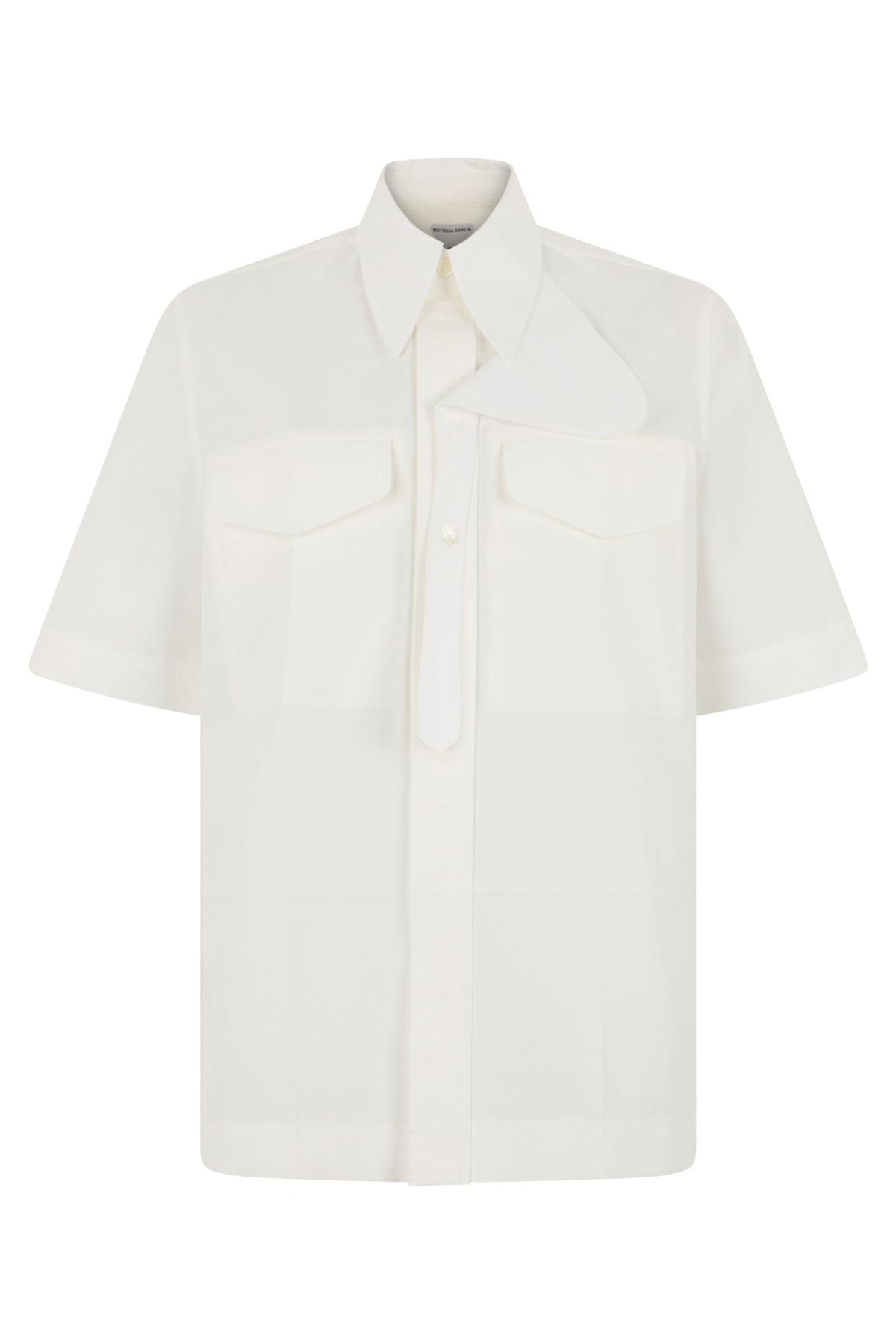 Bottega Veneta Short Sleeve Shirt SS26 Black Cotton