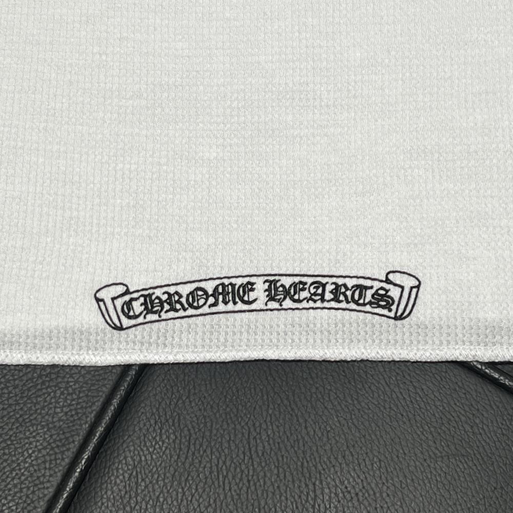 Chrome Hearts White Waffle Long Sleeve T-Shirt Dagger Vine Floral