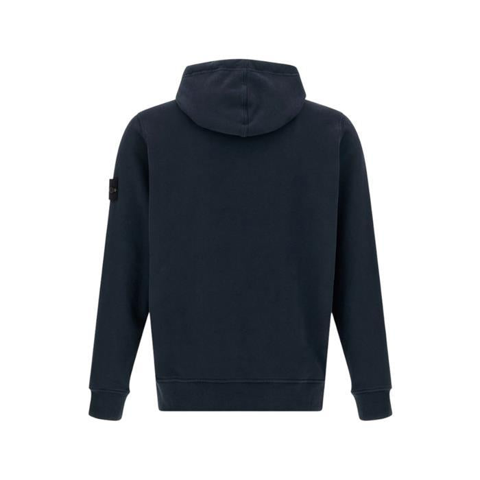 STONE ISLAND Brushed Organic Fleece Hooded Sweatshirt Navy