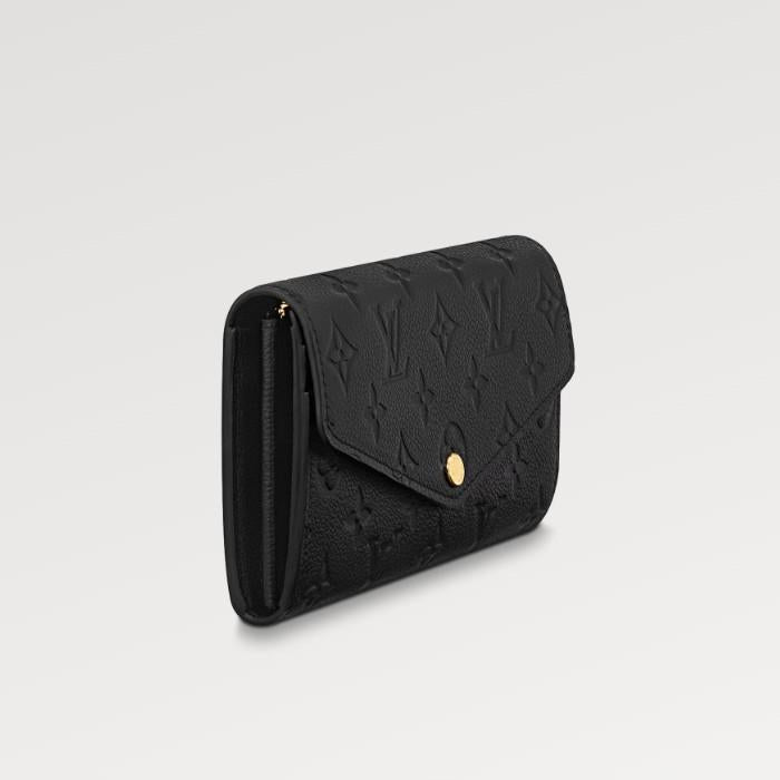 Louis Vuitton Black Sarah Wallet Long Wallet