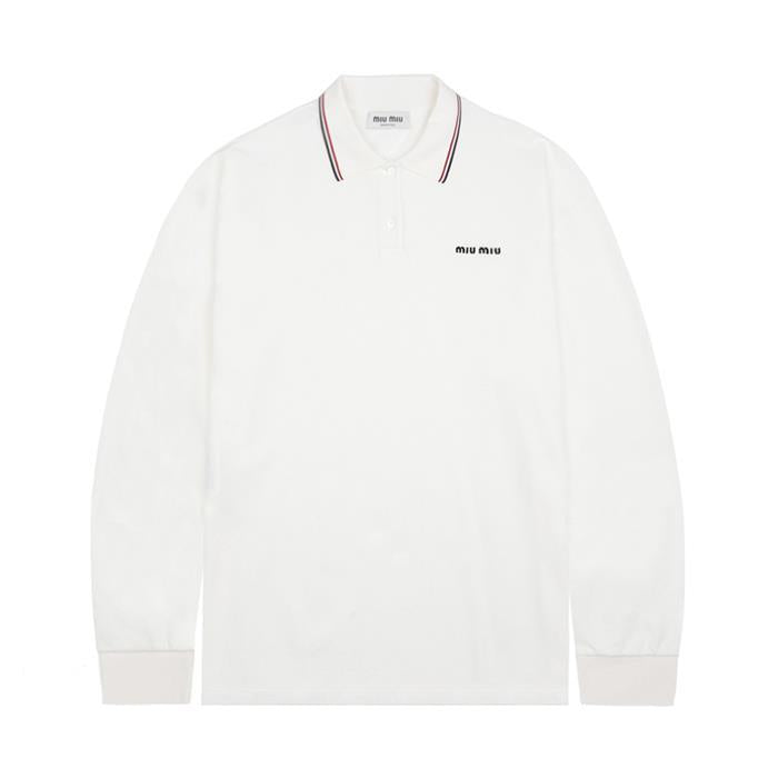 Miu Miu Cotton Piqué Polo Shirt
