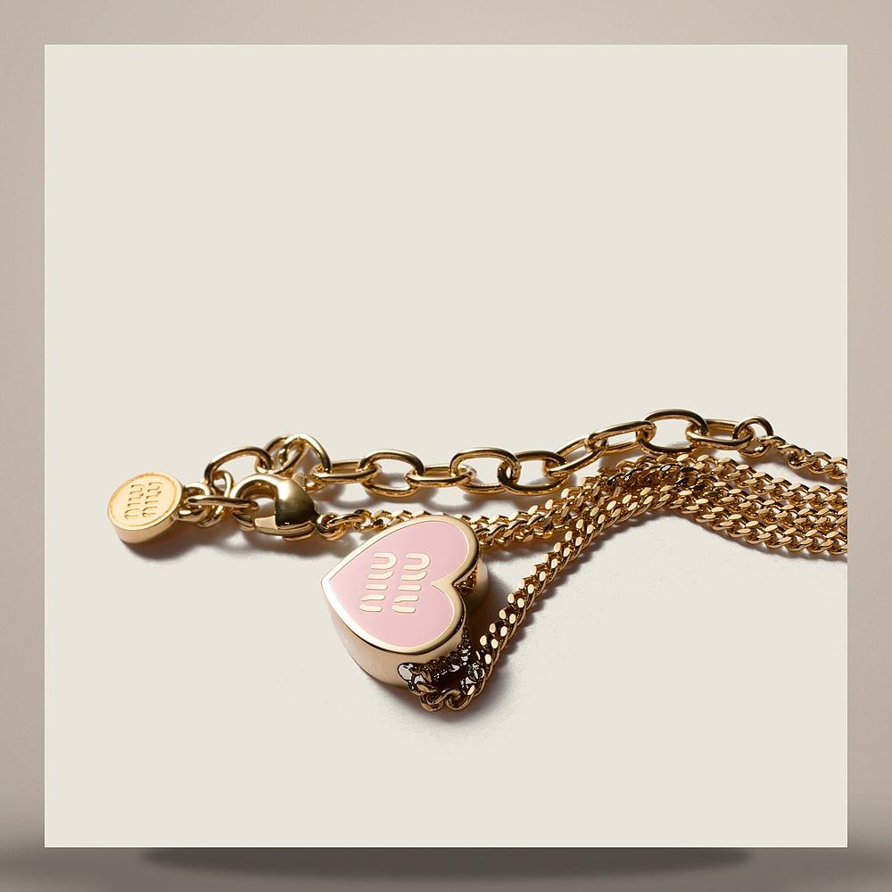 Miu Miu Metal Pendant Necklace 5IC257 2IE2 F04L3