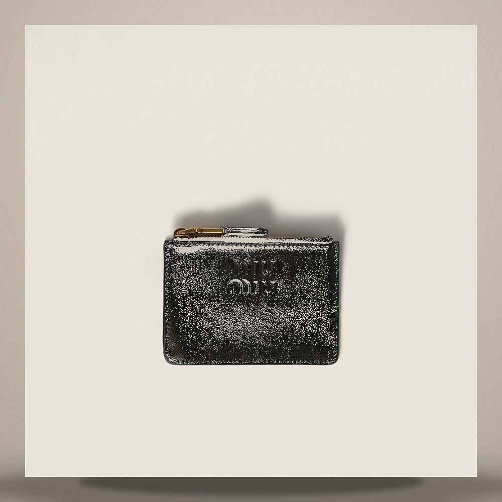 Miu Miu Nappa Leather Card Holder Black 5MC093 AEFX F0002