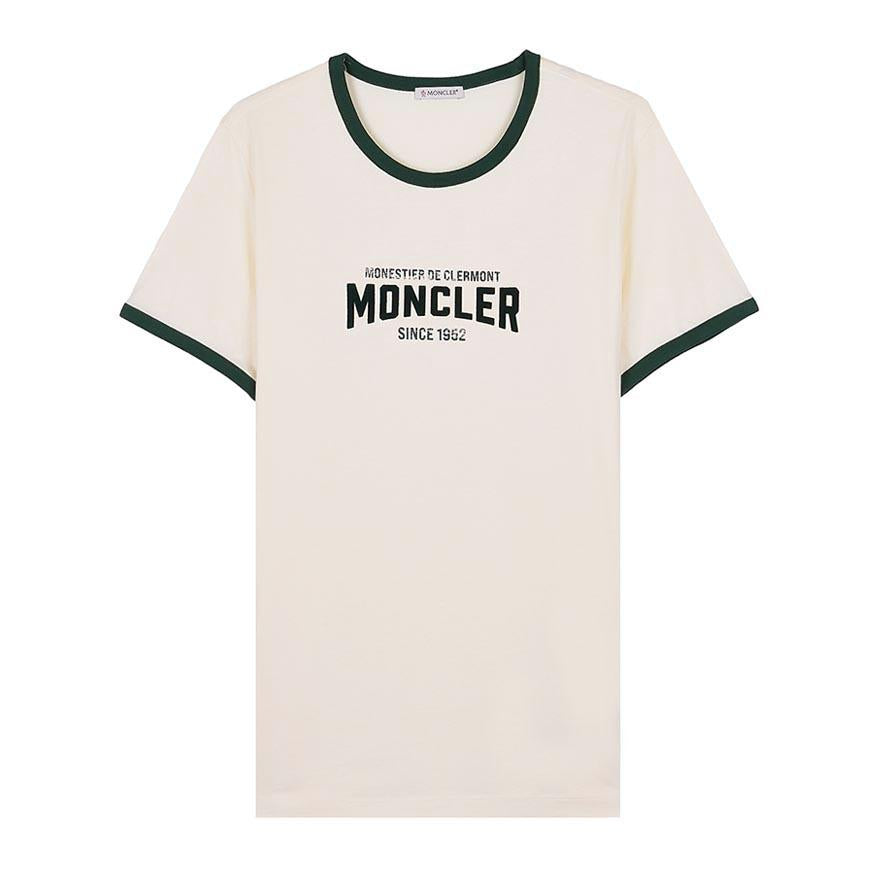 Moncler Women's Flocked Logo Jersey T-Shirt 8C00031 89AUO P08