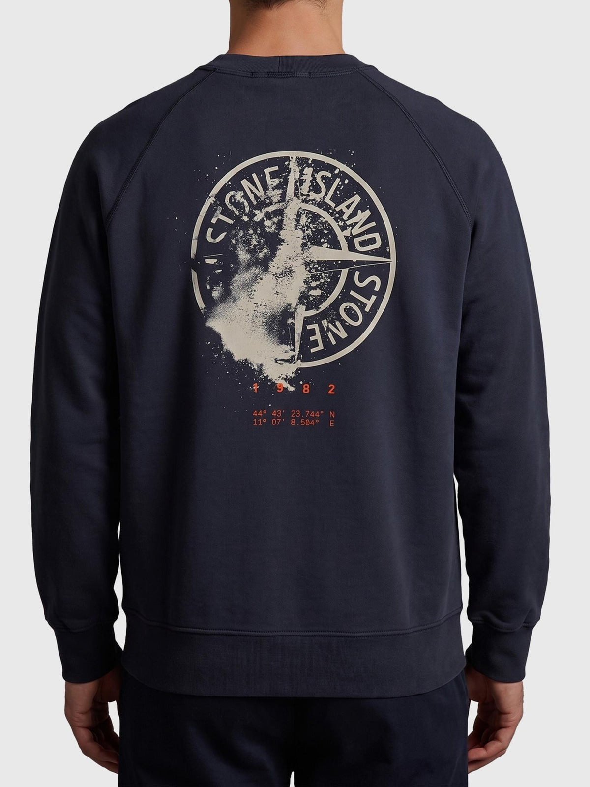 STONE ISLAND Black Cotton Logo Patch Sweatshirt