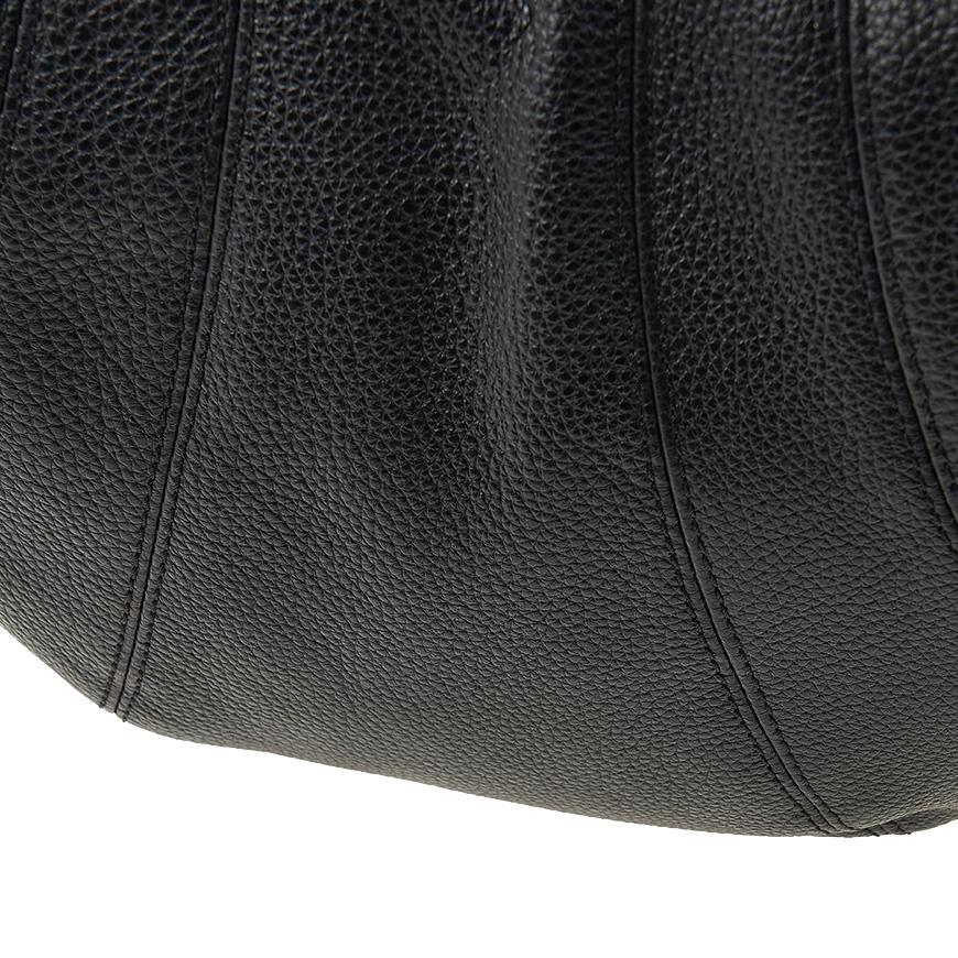 Lemaire Unisex Medium Croissant Shoulder Bag Black Leather Crossbody