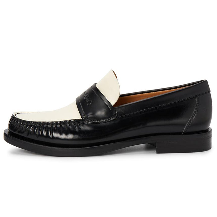 Ferragamo Men’s FILLMORE Nero EEE Width Leather Moccasin Loafers 0762698