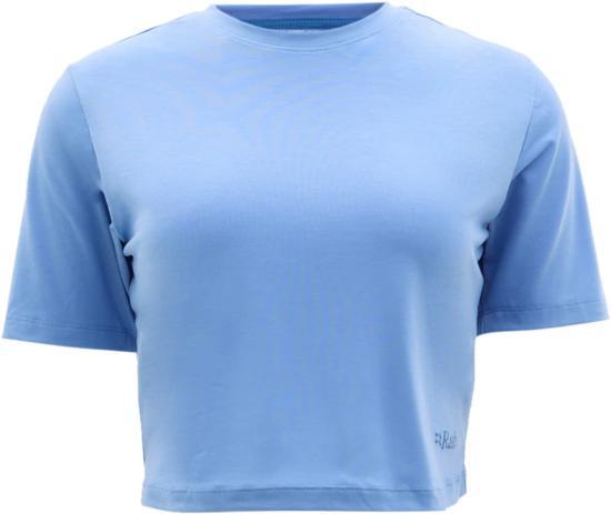 RAB Short Sleeve T-Shirt Women’s Black Cotton Crewn QCC 37 DBL DARK BLUEBIRD DOM