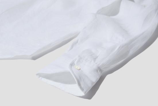 Drake's White Long Sleeve Shirt