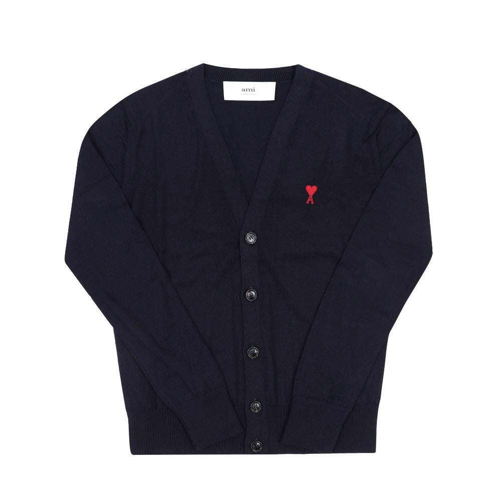 AMI Small Heart Logo Men’s Cardigan BFHKC111 KN0025 430