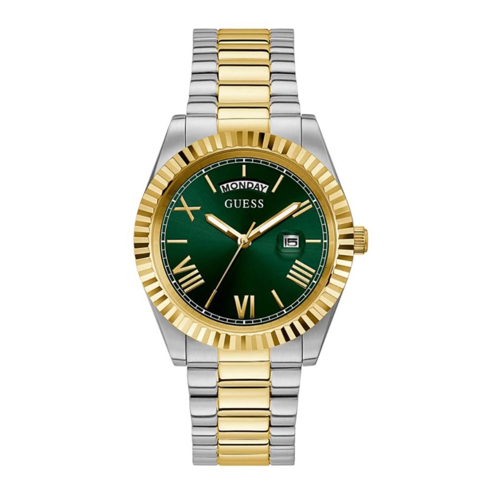 Guess Connoisseur Green Dial Two-Tone Metal Men’s Watch GW0265G8