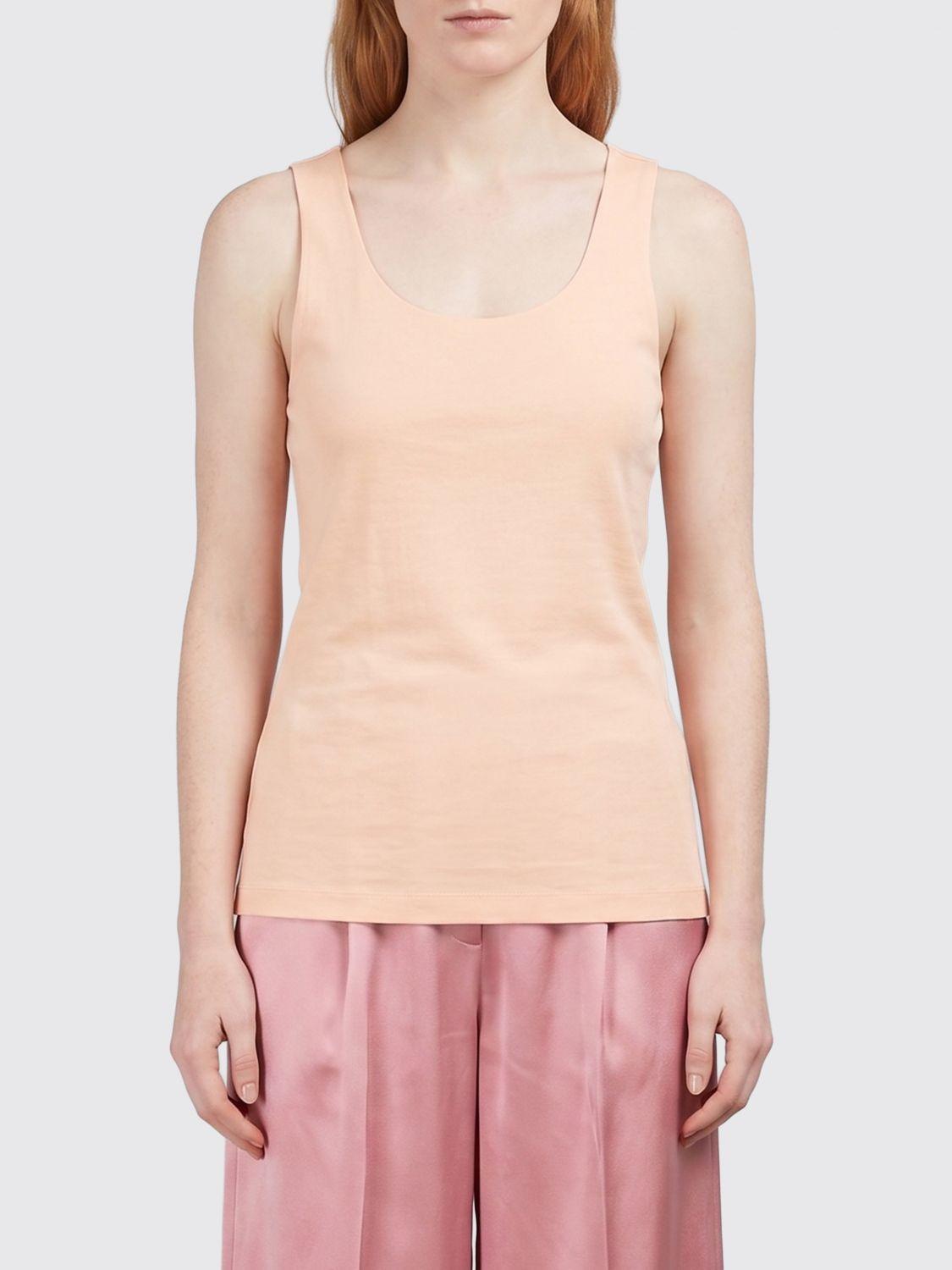 Maison Margiela Cotton Tank Top Sleeveless Shirt Ivory Women