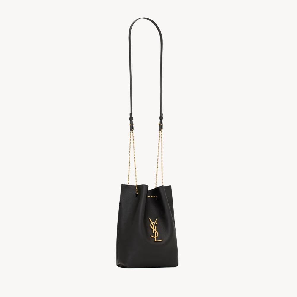 Saint Laurent Pochon Bucket Bag Black Shoulder Bag