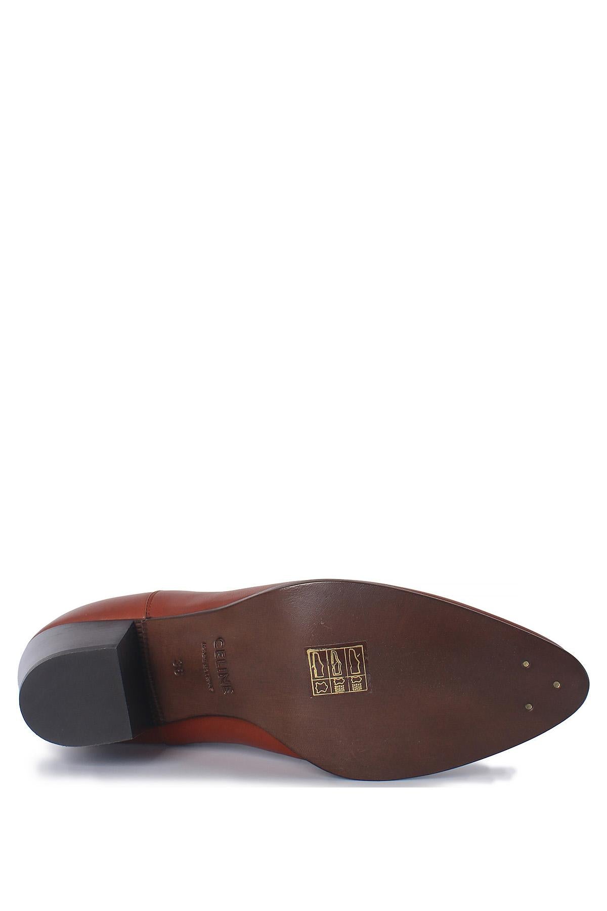 CELINE Saint Germain Caramel 55mm Heel Women's Chelsea Boots 327653002C 04CA
