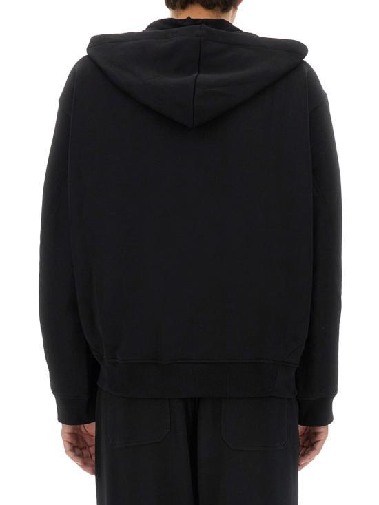 Helmut Lang Black Cotton Hooded Sweatshirt O06 HM502001