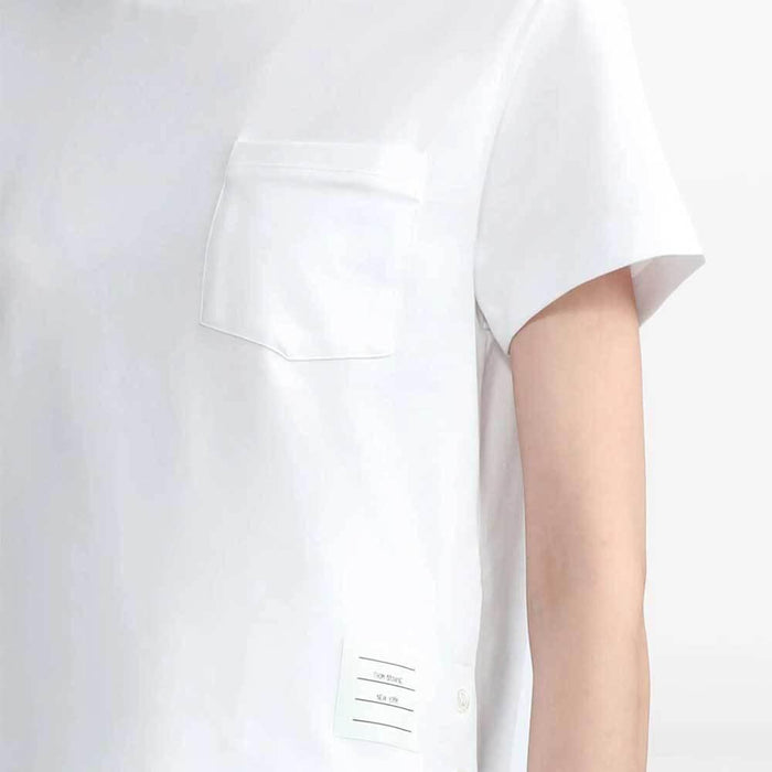 THOM BROWNE Jersey Boxy Pocket Short-Sleeve T-Shirt White