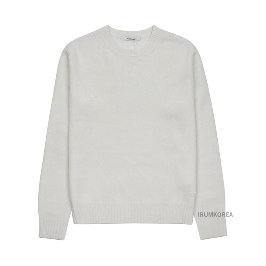 Max Mara Women’s Crewneck Knit Sweater Wool Blend Beige