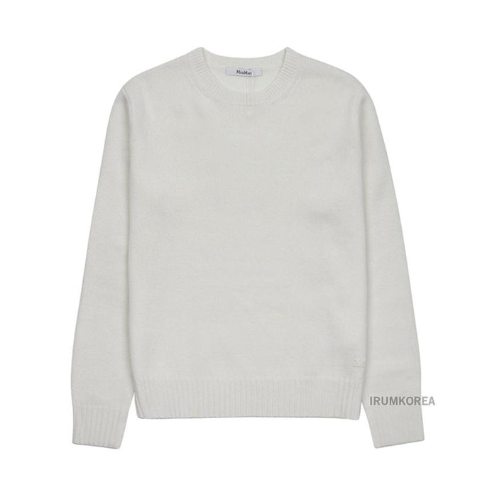 Max Mara Women’s Crewneck Knit Sweater Wool Blend Beige