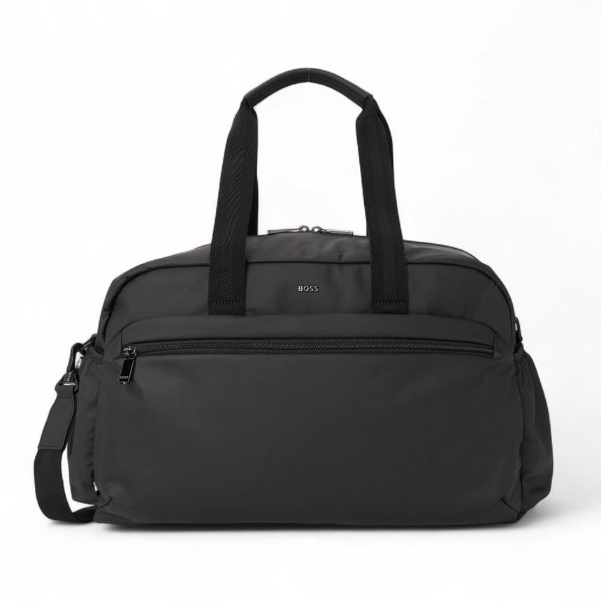 HUGO BOSS Men’s Black Duffel Bag Canvas Tote