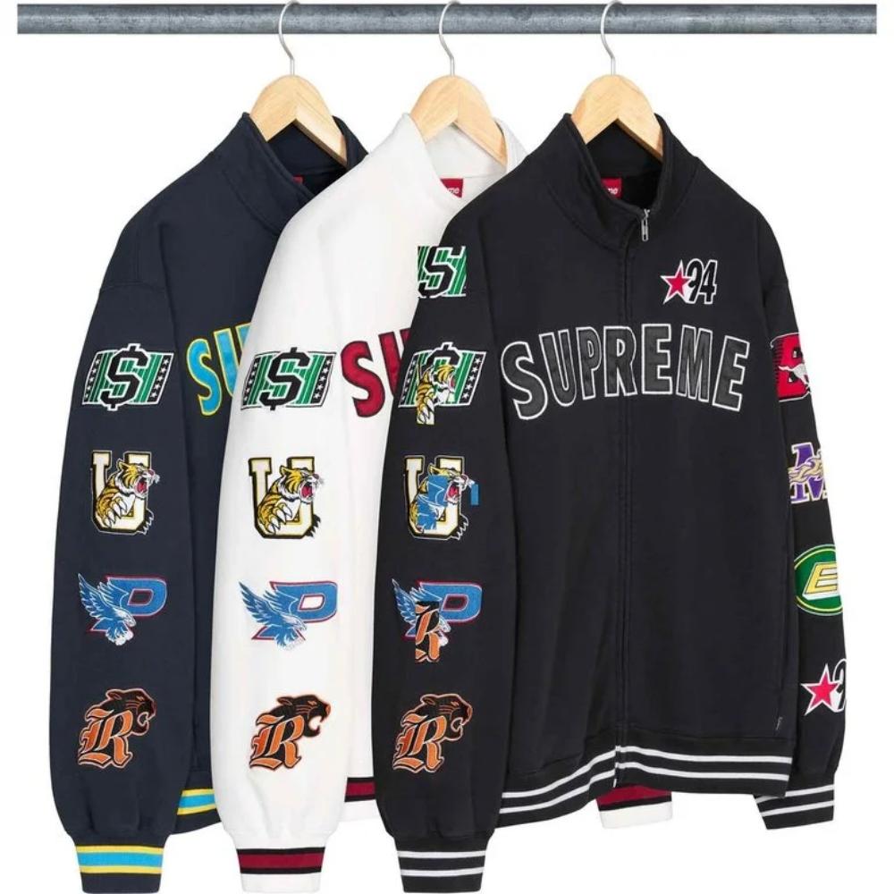 Supreme Mascot Zip-Up Sweatshirt Jacket Bomber Black Unisex