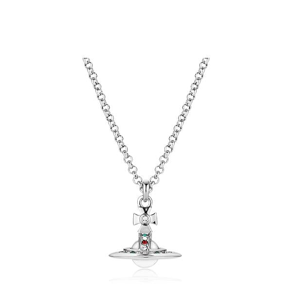 Vivienne Westwood New Petite Orb Necklace Women Silver-Tone