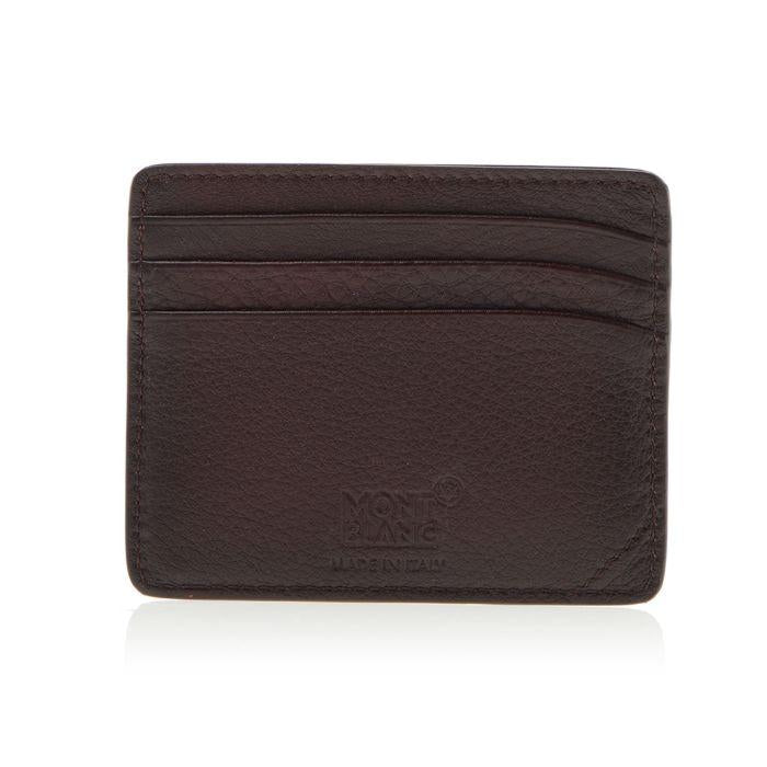 Montblanc Meisterstück 6CC Card Holder Burgundy Leather Men's Wallet