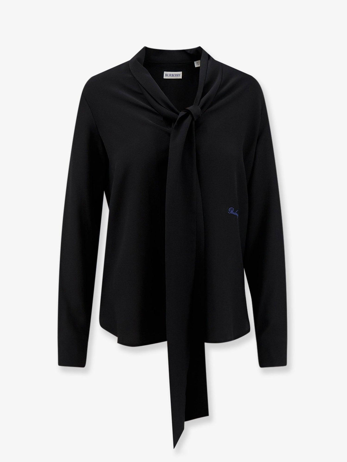 BURBERRY Long Sleeve Button-Up Shirt FW26 Black