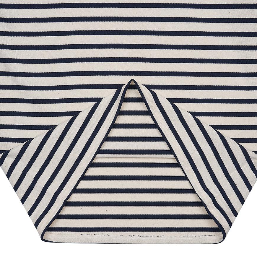Saint James Unisex Ecru/Navy Striped GUERANDE T-Shirt