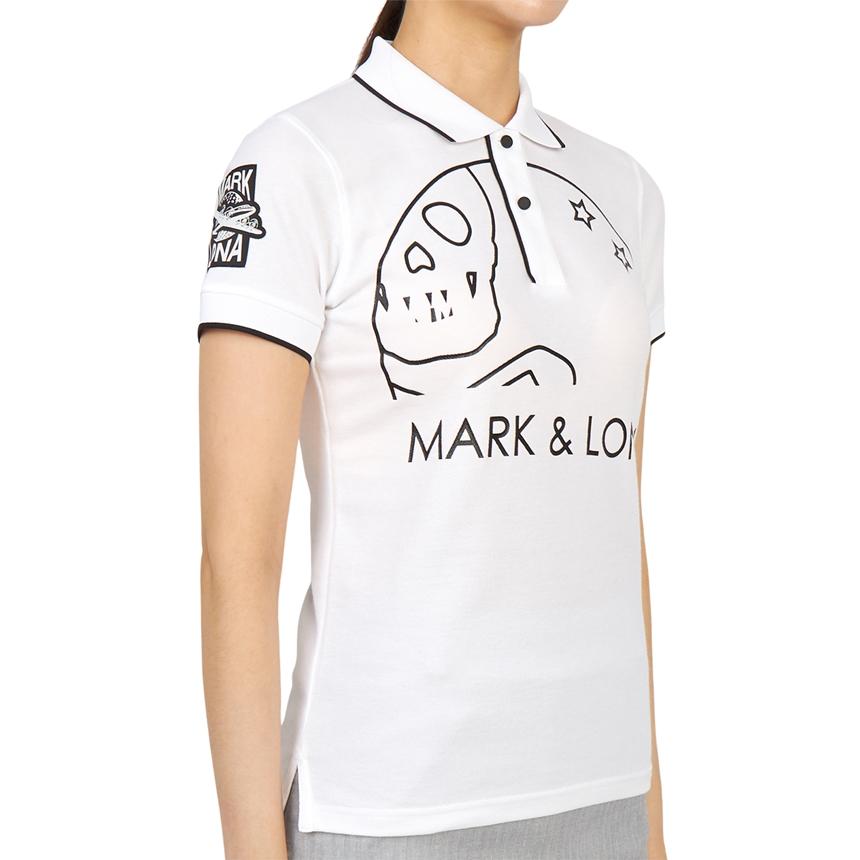 MARK&LONA Women's Short Sleeve Polo Shirt MLW 3A AP01 WHITE