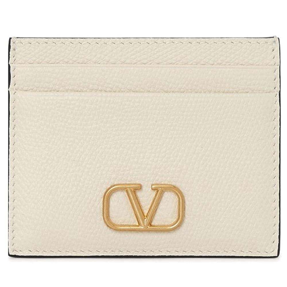 VALENTINO V Logo Signature Ivory Card Holder 3W0P0V32 SNP I16