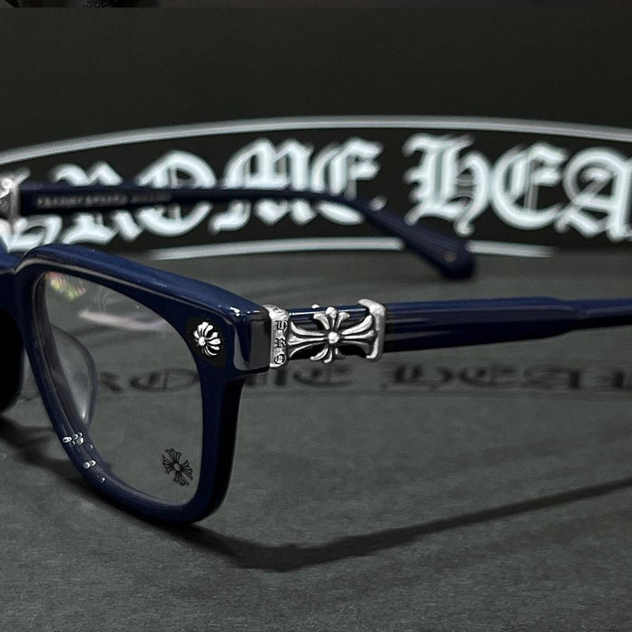 Chrome Hearts Cox Ucker Navy Silver Optical Glasses